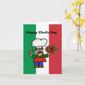 Carte Funny Italian Cook Chefs Day Card (Fleur jaune)