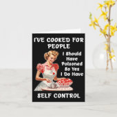 Carte Funny I've Cooked For People I Should Have Isoned (Fleur jaune)