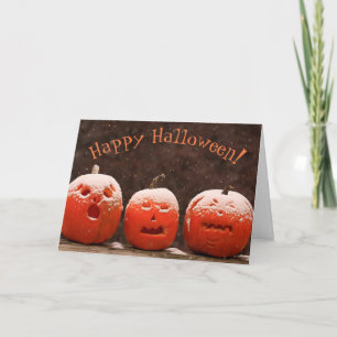 Carte Funny Jack-O-Lanterns Pleurant Halloween