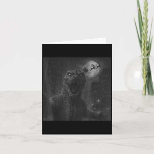 Carte Funny Japanese Kaiju Selfie Santa Christmas Men Bo (Devant)