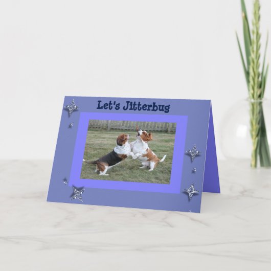 Carte Funny Jitterbug Birthday (Devant)