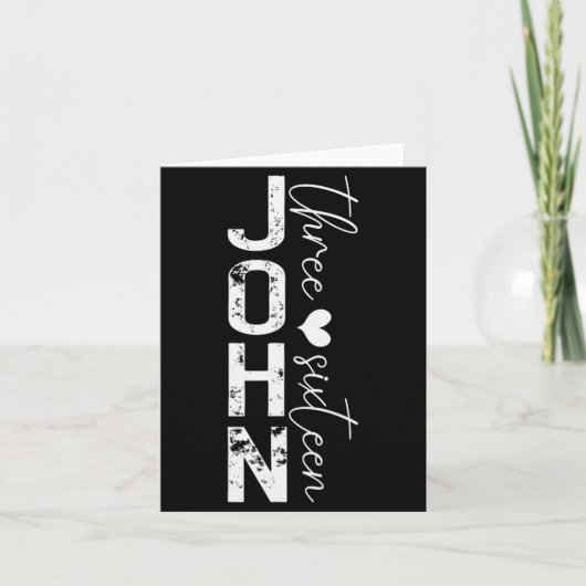 Carte Funny John 3 16 For God So Loved The World (Devant)