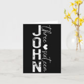 Carte Funny John 3 16 For God So Loved The World (Fleur jaune)