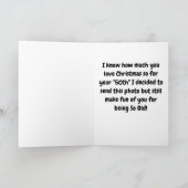 CARTE FUNNY "JOKE" POUR VOUS SUR VOTRE "50ÈME" (Intérieur)