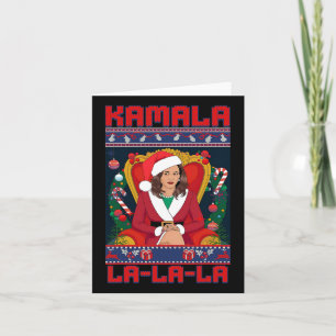 Carte Funny Kamala Harris 2024 Christmas Comma La Men Wo