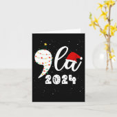 Carte Funny Kamala Harris 2024 Comma La Christmas (Fleur jaune)