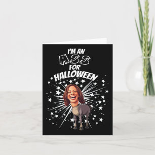 Carte Funny Kamala Harris Donkey Halloween Président Cos