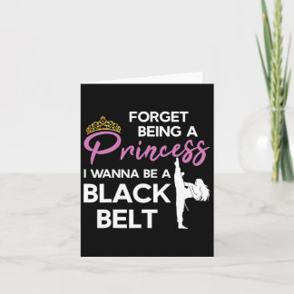 Carte Funny Karate Black Belt Dit Pour Taekwondo Girl