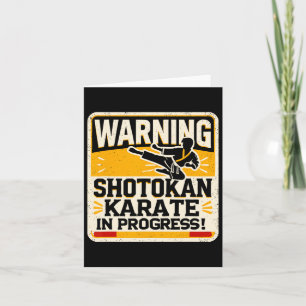 Carte Funny Karate Fighter Martial Arts Shotokan Karatek