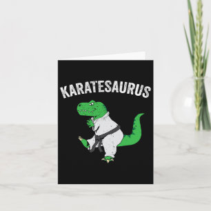 Carte Funny Karate T Rex Dinosaur Cute Dino Martial Arts