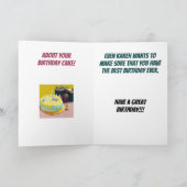 Carte Funny Karen Anniversaire (Intérieur)