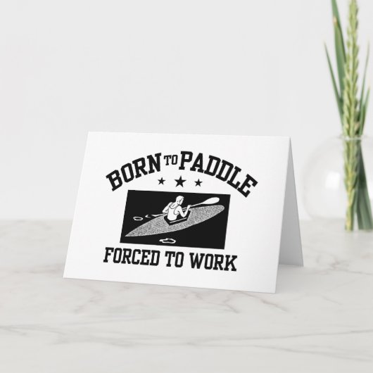 Carte Funny Kayaking (Devant)