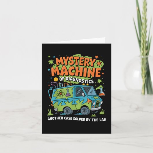 Carte Funny Lab Week 2025 Retro Mystery Machine De Diagn (Devant)