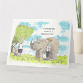 Carte Funny Labradoodle (Devant)