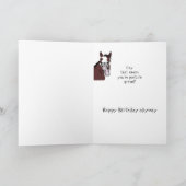 Carte Funny Laughing Horse Humour 30e anniversaire (Intérieur)