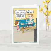 Carte Funny Lazy Canapé pomme de terre Anniversaire (Fleur jaune)