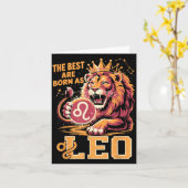 Carte Funny Leo Birthday Quote Astrology Horoscope Gift  (Fleur jaune)