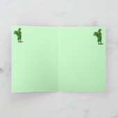 Carte Funny leprechaun happy (Intérieur)