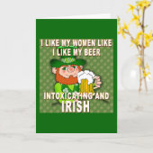 Carte Funny Leprechaun Mème pour le Jour de la Saint Pat (Fleur jaune)