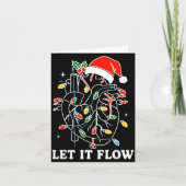 Carte Funny Let It Flow Anatomy Heart Cardiac Nurse Sant (Devant)