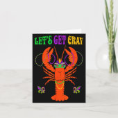 Carte Funny Lets Get Cray Crawfish - New Orleans Funny M (Devant)