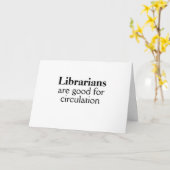 Carte Funny Librarian Greeting Card Ajouter Votre Messag (Fleur jaune)