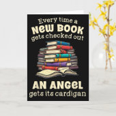 Carte Funny Librarian Quote For Library Nerd  (Fleur jaune)
