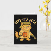 Carte Funny Litter’s Full Cat Parody 67 Six Seven Meme (Fleur jaune)