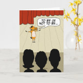 Carte Funny Little Horse Play Joyeux Anniversary (Fleur jaune)
