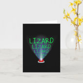 Carte Funny Lizard Trending Meme (Fleur jaune)
