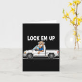 Carte Funny Lock Em Up Private Property (Fleur jaune)