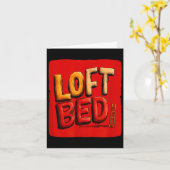 Carte Funny loft bed speech costume  (Fleur jaune)