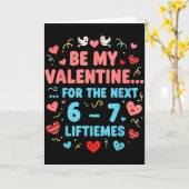 Carte Funny Love Quote 6 7 Shirt Six Seven Meme Valentin (Fleur jaune)