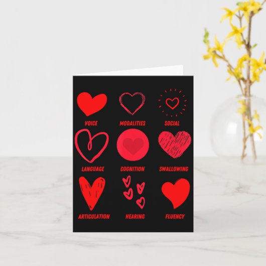 Carte Funny Lsp Speech Language Pathologist Valentines (Fleur jaune)