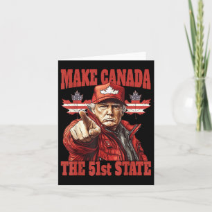 Carte Funny Make Canada 51e État