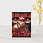 Carte Funny Make Canada 51e État (Fleur jaune)