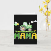 Carte Funny Mama Birthday Boy Tractor Farm Truck Matchin (Fleur jaune)