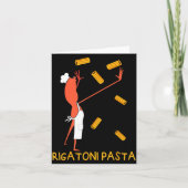 Carte Funny Marcus The Worm Rigatoni Pasta  (Devant)