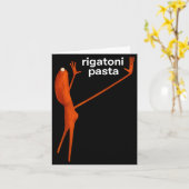 Carte Funny Marcus The Worm Rigatoni Pasta Viral Meme (Fleur jaune)