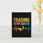 Carte Funny Market For Trader Dad, Trading Quotes Stocks (Fleur jaune)