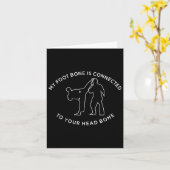 Carte Funny Martial Arts Taekwondo Karate Tkd Kickboxing (Fleur jaune)