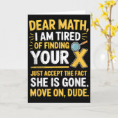 Carte Funny Math Design For Boys Girls Math Teachers Men (Fleur jaune)