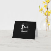 Carte Funny Math Geek 16e anniversaire 16 ans (Fleur jaune)