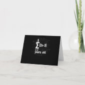 Carte Funny Math Geek 16e anniversaire 16 ans (Devant)