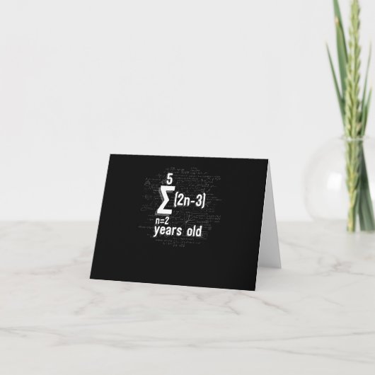Carte Funny Math Geek 16e anniversaire 16 ans (Devant)