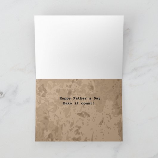 Carte Funny Math Happy Fathers Day (Intérieur)