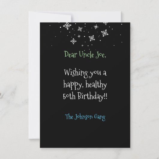Carte Funny Math Problem Middle Age Birthday Card (Dos)