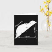 Carte Funny Math Teacher,funny Hiptenuse,geometry Teache (Fleur jaune)