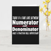 Carte Funny Math Teacher Joke Men Women Fun Student Quot (Fleur jaune)