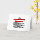 Carte Funny Mechanical Engineer ... Highly unlikely (Fleur jaune)
